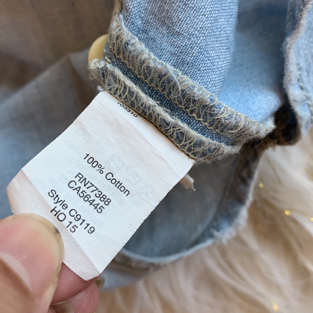 Madewell Chambray ex boyfriend shirt in Buckley wash - Picture 9 of 9